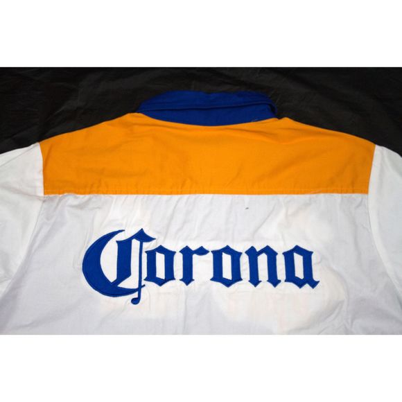 Corona Extra Short Sleeve Button Front Logo Shirt - Picture 4 of 7